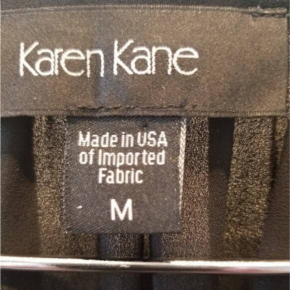 Karen Kane Black Peek a Boo Shoulder Top M - Picture 3 of 10